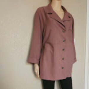 Olivia & Martin Pink Button Up Women’s Blouse